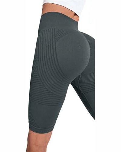 3D Compression Short Leggings — Gray
