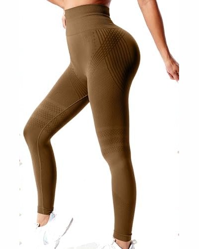 3D Leggings for Women — Brown
