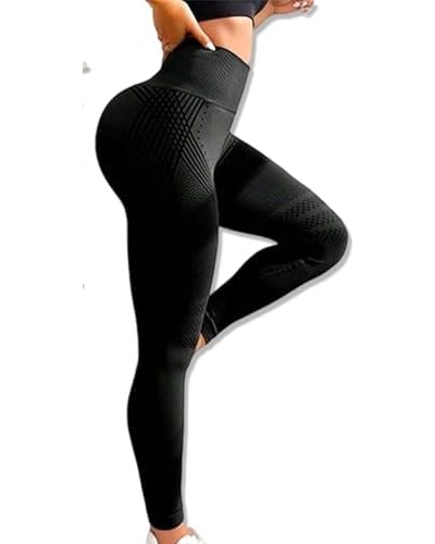 3D Sculpting & Smoothing Leggings — Black